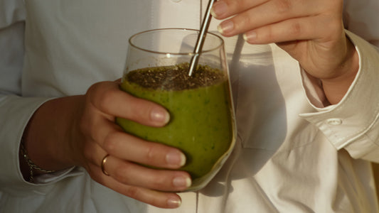 Plant-based matcha smoothie