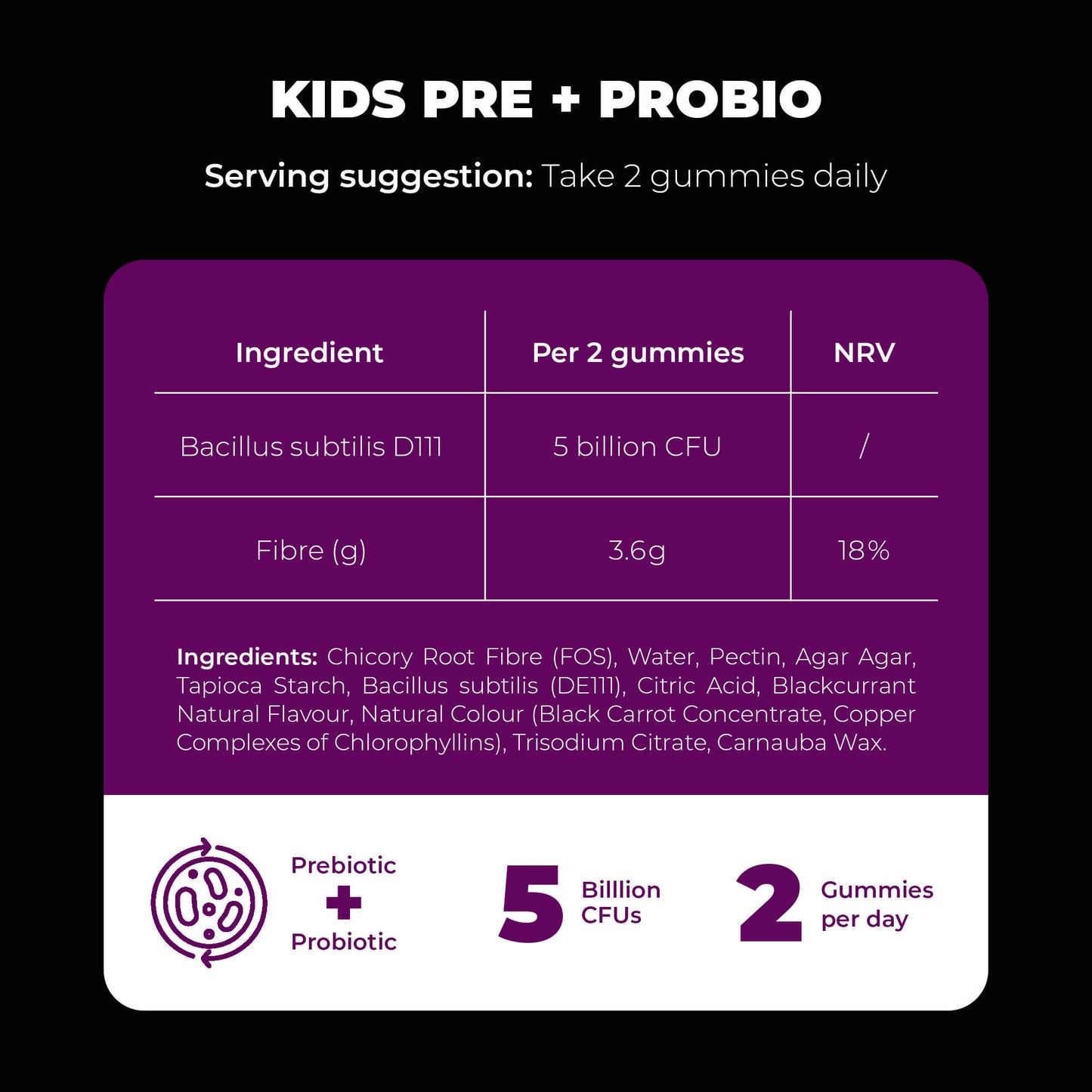 Kids Pre + Probio Gummies